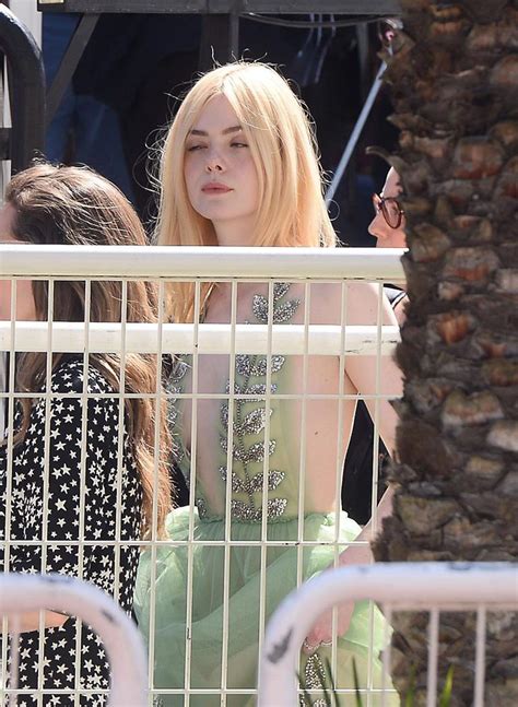 Elle Fanning Sexy Sideboob Flash In Cannes Scandal Planet