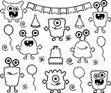 Coloring Alien Monster Character Wecoloringpage sketch template