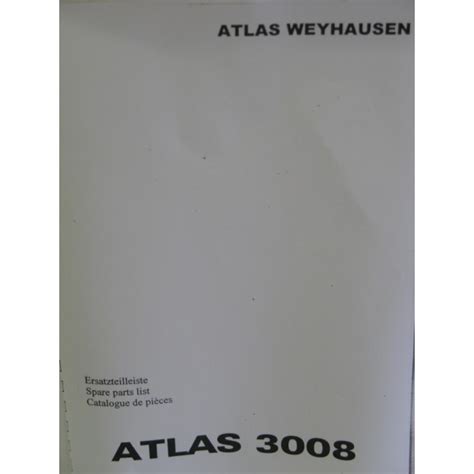 atlas  parts manual
