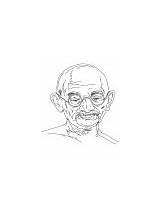 Gandhi Jayanti Coloring Happy sketch template
