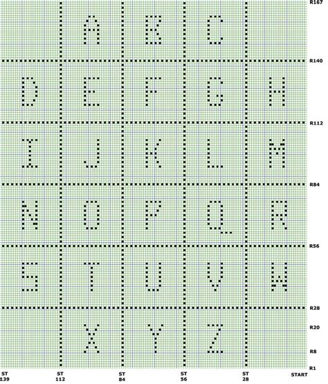 printable crochet letters graph printable word searches