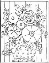 Karla Gerard Rug Hooking Ricamo Patterns Embroidery Prim sketch template