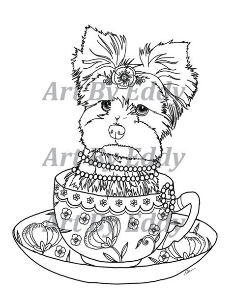 art  yorkie coloring book volume   physical book yorkie