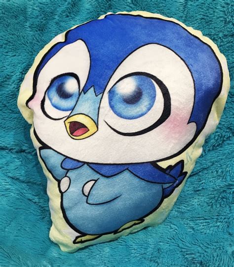 cute baby piplup plush pillow cushion etsy