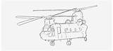 Chinook Helicopter Pages Coloring Military Template Clipart sketch template