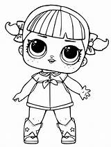 Lol Coloring Dolls Pages Doll Surprise Pieces Beautiful sketch template