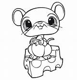 Coloring Pages Pet Cute Mouse Shop Littlest Printable Cheese Print Sheets Colouring Kids Animal Mice Book Loft Artist sketch template