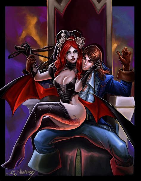 castlevania succubus and lord belmont by greenstranger art lord deviantart