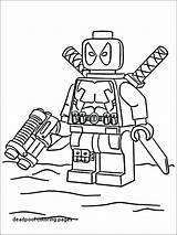 Lego Coloring Pages Avengers Deadpool Marvel Heroes Printable Logo Superhero Para Dibujos Book Activities Getcolorings Color Kids Colouring Print Queens sketch template