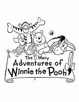 Pooh Winnie Coloring Pages Birthday Color Printable Happy Disney Bear Baby Cartoon Colouring Movie Many Book Adventures Print Animated Animaties sketch template