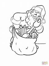 Colorare Bastone Natale Sack Weihnachtsmann sketch template