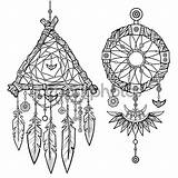Talisman Drawing Coloring Boho Dreamcatcher Native American Indian Drawings Chic Feathers 38kb 1024px 1024 Getdrawings sketch template