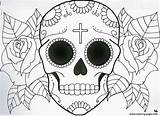 Skull Sugar Coloring Easy Drawing Drawings Pages Simple Tattoo Skulls Flowers Mexican Printable Culture Caveira Roses Girly Designs Clipart Deviantart sketch template