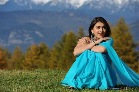 hansika in hot blue saree photoswallpaper fashion show