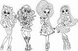 Monster High Coloring Pages Frights Sheets Camera Printable Action Honey Wolf Clawdia Gorgon Viperine Halloween sketch template