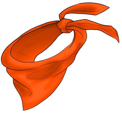 bandana clipart orange bandana picture  bandana clipart orange