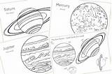Colouring Planets Eyfs Pages Planet sketch template