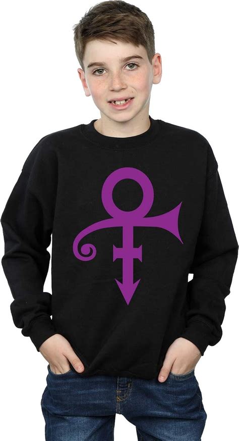 prince boys album logo sweatshirt amazoncouk clothing