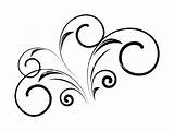Vector Floral Swirl Shape Decorative Clipart Cliparts Shapes Line Library Collection Clipartmag Vectorified sketch template