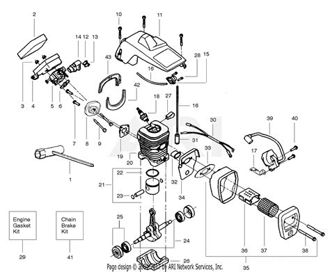 poulan craftsman  gas chain  parts diagram  repair parts engine
