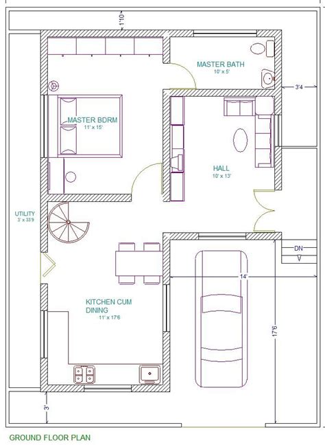30X40 East Facing Vastu Home Everyone Will Like | Acha