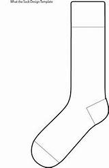 Sock Template Socks Printable Coloring Outline Templates Seuss Dr Sheets Blank Fashion Clip Pages Colouring Worksheets Crafts Patterns Pattern Printables sketch template