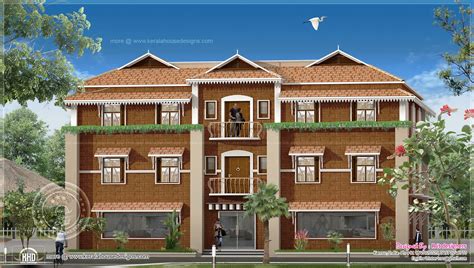 duplex house elevation design  kerala home kerala plans