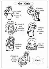 Salve Catecismo Virgen Catequesis Ave Actividades sketch template