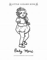 Mori Coloring Baby sketch template