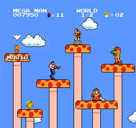 消磨時間的網路小遊戲，super Mario Crossover Game