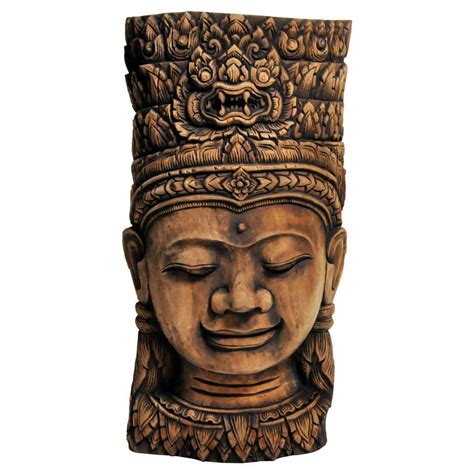 Southeast Asian Carving Of A Goddess At 1stdibs