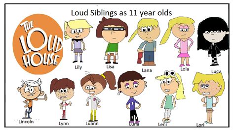 Loud House The Loud Siblings As 11 Yr Olds By Tazzz555 On Deviantart