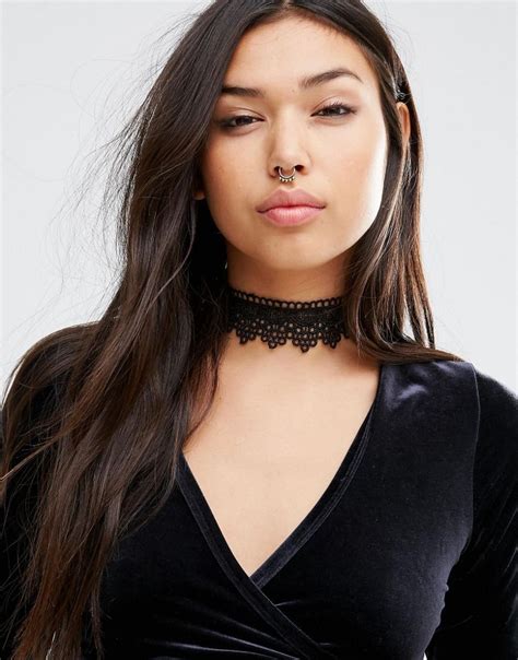 Johnny Loves Rosie Scalloped Lace Choker Asos Chokers Lace Chokers
