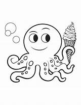 Coloring Summer Pages Colouring Octopus Preschool Color Print Sheets Printable Cute Cartoon Kid Baby Colorings Beach Imom Getdrawings Activities Clipart sketch template