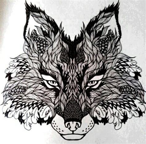 wolf tattoo fox coloring page coloring pages  print animal coloring