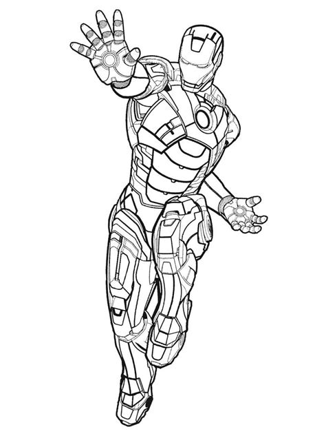 amazing iron man coloring page  printable coloring pages  kids