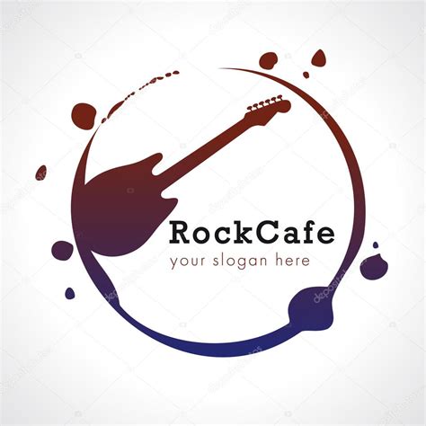 rock cafe logo stock vector  koltukovalek