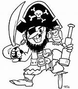 Pirate Captain Coloring Newlin Tim Pirates Classic Gif Drawn Tt sketch template