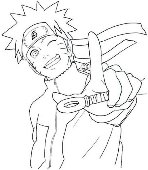 happy naruto coloring page  printable coloring pages  kids