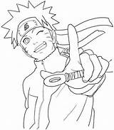Naruto Coloring Pages Happy Printable Kids Big Cool A4 Character sketch template