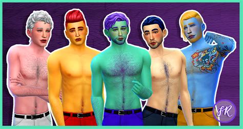 ̗̀frost Rainbowcy ̖́ Body Hair Sims Hair Sims 4