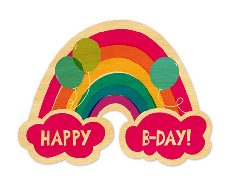 birthday rainbow cards night owl paper goods stationery wood goods