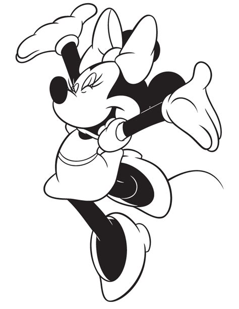 mini mouse coloring pages coloring home