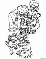 Despicable Coloring Pages Coloring4free Characters Related Posts sketch template