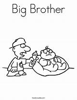 Coloring Brother Big Baby Pages Am Noodle Built California Usa Twistynoodle Twisty Print sketch template