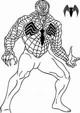 Spiderman Coloring Pages Venom Spider Man Sheets Boys Printable Dragoart sketch template