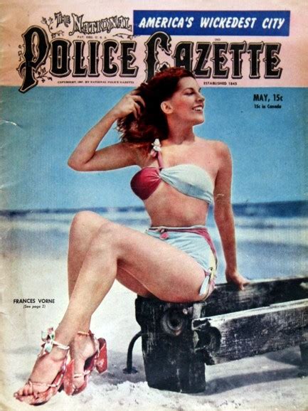 Pulp International Cover Of Police Gazette From May 1947 With Frances