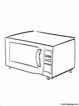 Coloring Oven Microwave Getdrawings Pages Filing Cabinet Drawing Getcolorings Color sketch template