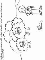 Hirte Schaf Arpa Sheep Schafe Dominical Goliath Shepherd Religione Malvorlagen David5 Bibel Hirten Psalm Samuel Popular Shepard sketch template