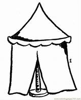 Tent Coloring Circus Cliparts Tents Clipart Log Cabin Number Colouring Getcolorings Library sketch template